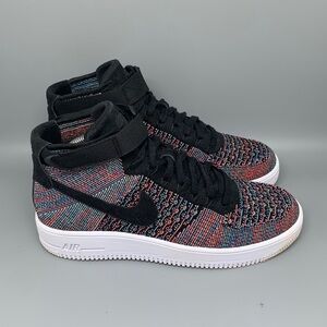 Nike Air Force 1‎ Ultra Flyknit Mid Hot Punch Shoes 817420-602 Men’s Sz 9.5